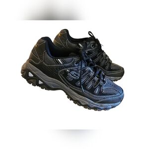 Skechers After Burn - Memory Fit- Leather Sneakers